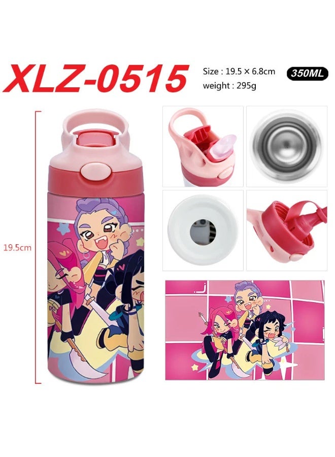K-Pop Demon-Hunting Girl Group Student High Beauty Level Creative Stainless Steel Four-Color Thermal Cup Water Bottle